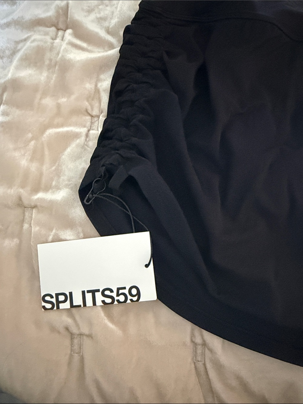 Splits59 Sally Rigor Black Ruched Mini Skirt - Picture 3 of 5